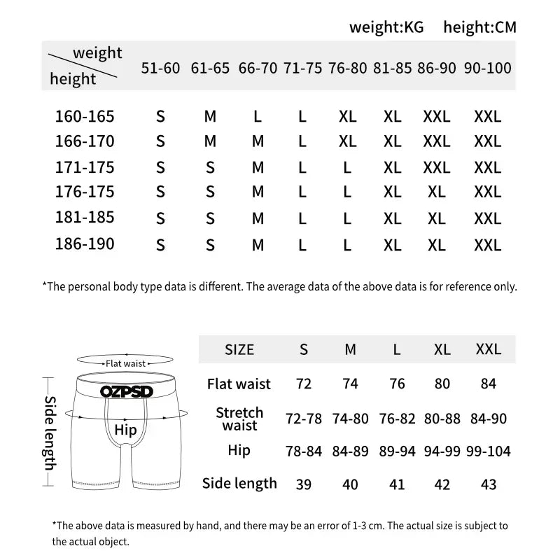 3Pcs ETHIKA Sexy Mens Underwear Boxers Fashion Print Man Underpants Summer Breathable Panties Lingerie Plus Size Boxer Briefs