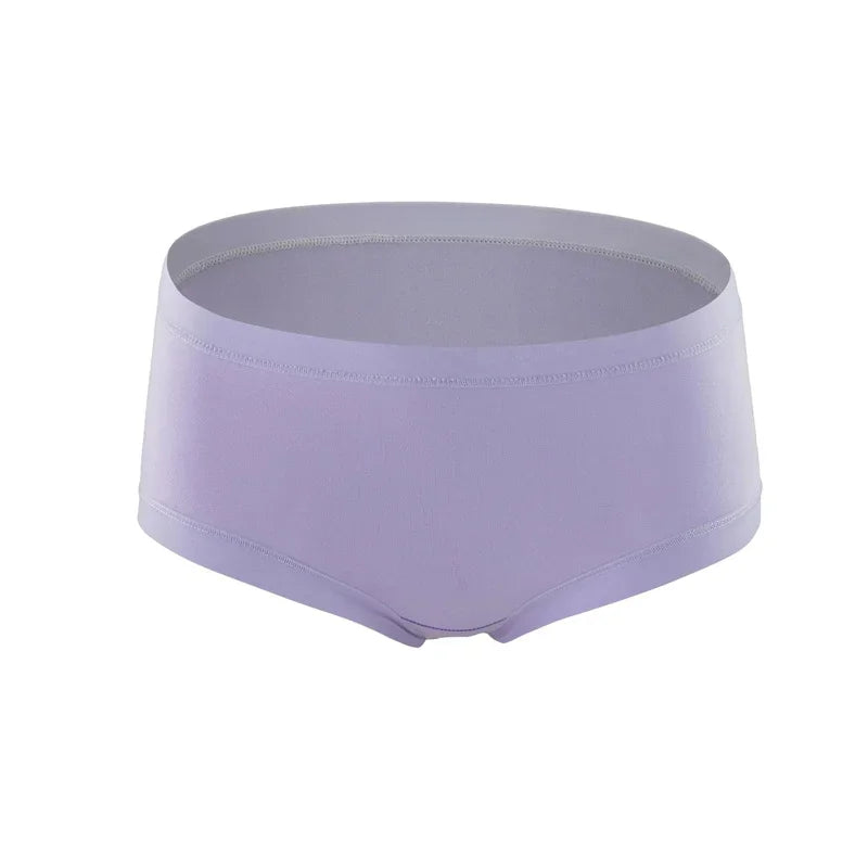 6PPCS Underwear Modal Low Waist Women Panties Briefs Candy Color Simple Soft Bikini Tangas Panties Lingerie Tanga