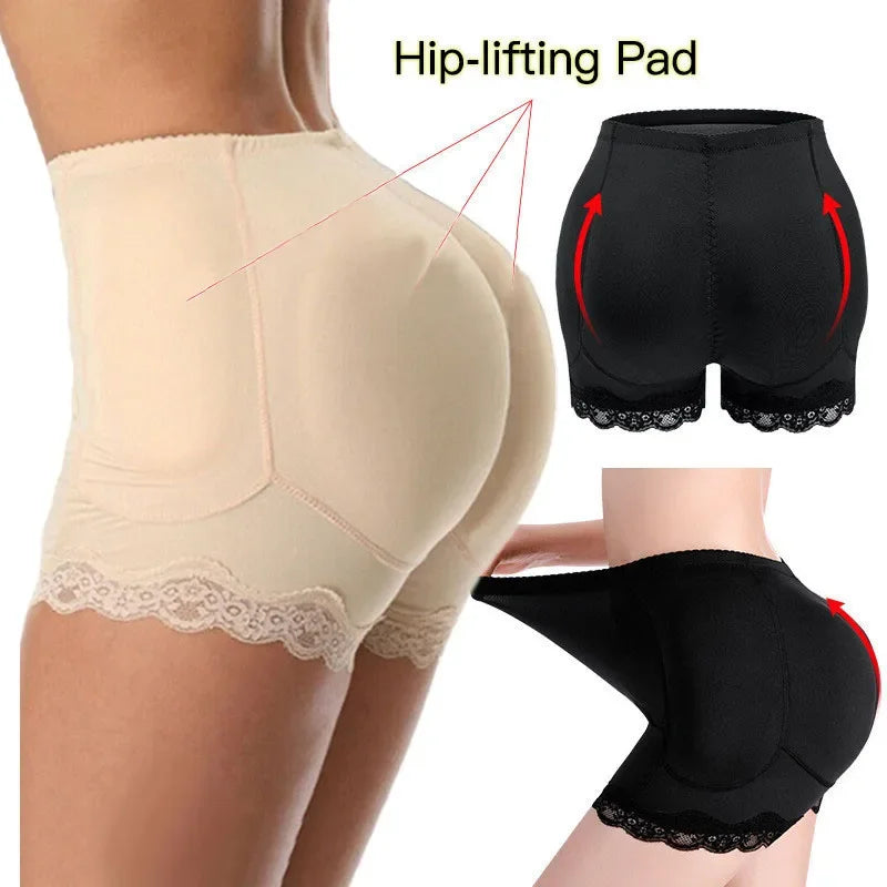 Women Butt Lifter Panties Body Shaper Padded Underwear High Waist Cinchers Push Up Seamless Pads Fake Hip Lifting Shapewear